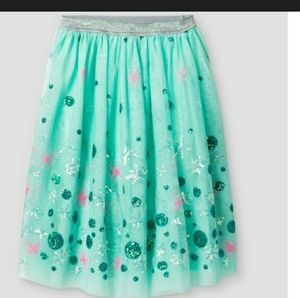 Light Blue knee length skirt